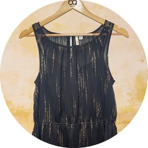 Frenchi Black and Gold dress